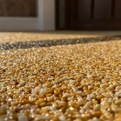 Кам'яний килим Floreno Premium — жовтий, мікс кольорів, мармур