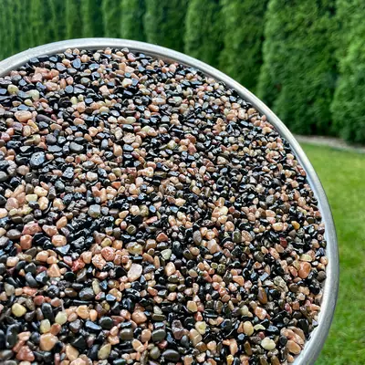 Кам'яний килим Lardan Standard — коричневий, мікс кольорів, червоний, чорний, кварцит, мармур, річковий камінь, сланець